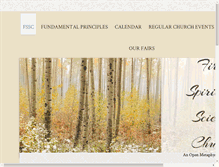 Tablet Screenshot of firstspiritual.com